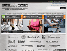 Tablet Screenshot of homegympower.com